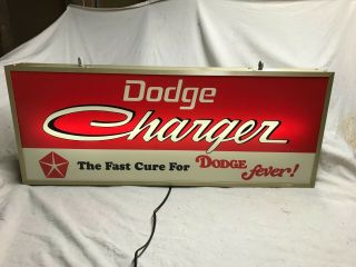 Large Lighted Dodge Charger Rt Dealership Sign Dodge Scat Pack Sign Mopar