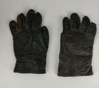 Wwii Ww2 Usaaf Us Army Air Forces Type A - 11a Leather Pilot Gloves Size M