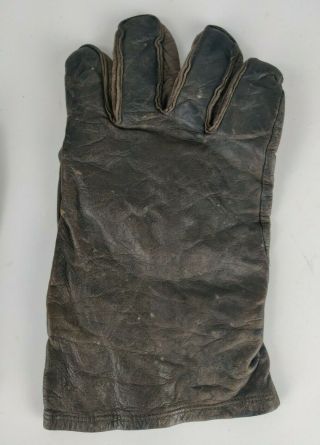 WWII WW2 USAAF US Army Air Forces Type A - 11A Leather Pilot Gloves Size M 2