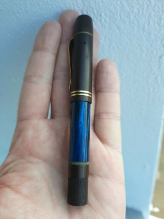Vintage Pelikan 100 Blue Marbled Fountain Pen Nib 14 K Karat