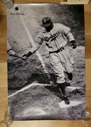 Jackie Robinson 1998 Apple " Think Different " Poster 24 X 36