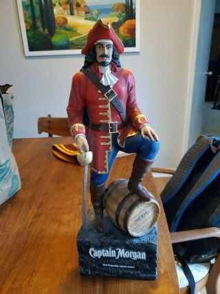 Captain Morgan Spiced Rum 18” Pirate Statue Collectible Man Cave Bar Decor