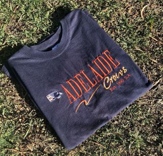 Vintage Afl Adelaide Crows Embroidered Tshirt Size Xl Vivid Sportswear