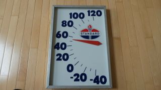 Vintage Standard Oil Co.  Thermometer Sign - Wonderful