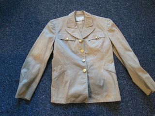 Wwii Us Army Movie Prop Tan Enlisted Summer Tunic And Marked 1942 Warner Bros