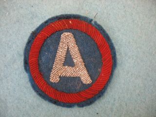 Wwii Us Bullion Third Army German Theater Made Patch,  Patton.