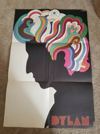 Vintage Bob Dylan Milton Glaser 22 X 33 " Poster