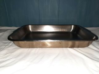 VOLLRATH 6125 Bake/Roast Pan,  Stainless Steel,  4 - 3/4 Qt.  vintage 2
