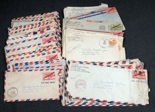 Ensign Carl Beehler 74 Letters World War 2 Wwii Ww2 Documents Mail Military