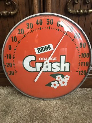 Vintage Drink Orange Crush Thermometer