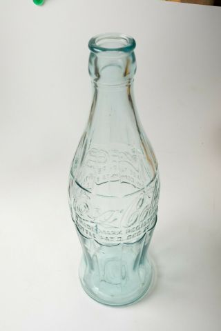 Large 20 " Coca Cola Bottle Display (m2l) Jumbo Embossed Pat Dec 25 1923