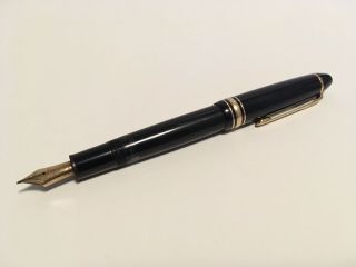 vintage MONTBLANC MEISTERSTUCK No.  146 Fountain Pen w/ 14K Gold Nib - CRACKED 2