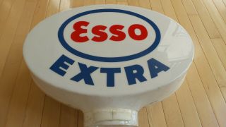 Vintage Esso Extra Plastic Gas Pump Globe In