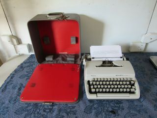 Vintage Remington Mark Ii Cursive Script Typewriter With Locking Case