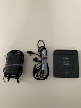 Vintage Sony Md Walkman Mz - E33 Portable Mini Disc Player Black