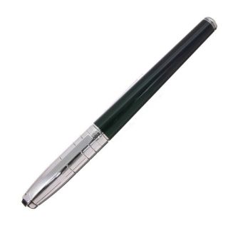 S - T - Dupont Fidelio Black Silver Nib 14K gold / F - Fountain pen 135mm 33g 2