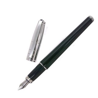 S - T - Dupont Fidelio Black Silver Nib 14K gold / F - Fountain pen 135mm 33g 3