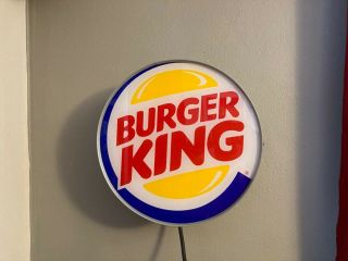 Burger King Lighted Drive Through Sign
