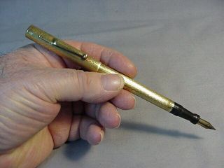Vintage Mabie Todd Swan 14k Solid Gold Fountain Pen
