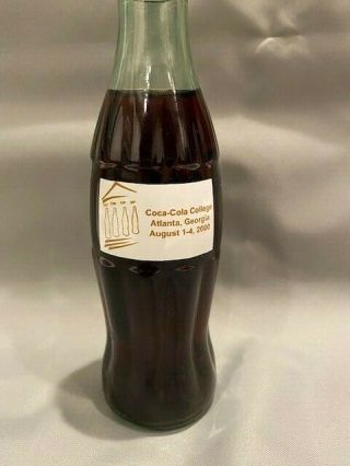 Coca Cola College Atlanta Ga.  Coca Cola Bottle 2000 - Very Rare