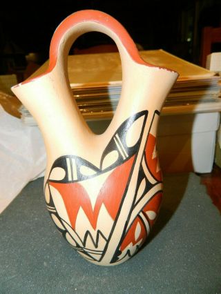 Vintage Native American Wedding Vase/jug Made By Jemez Pueblo
