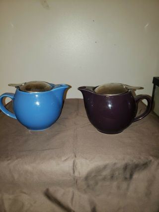 Vintage Japanese Tea Pots Blue And Purple Beehouse Japan