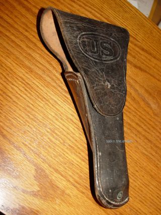 Vintage Us Colt.  45 Pistol Enger - Kress Wwii U.  S.  M1916 Flap Holster