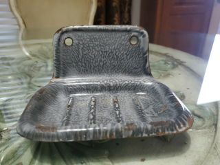 Antique Vintage Grey Enamel Ware Granite Soap Dish Tray Old Cabin Find