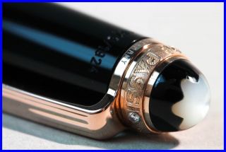 Montblanc 75th Anniversary 1924 Le 114 Mozart Fountain Pen Rose Gold & Black