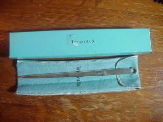 Tiffany & Co.  Makers Vintage Sterling Silver Letter Opener With Bag