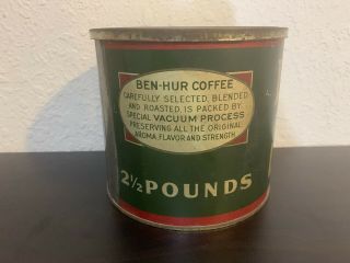 Ben Hur 2.  5 Coffee Can.  Joannes Bros,  Los Angeles CA 4