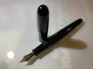 Nakaya Cigar Long Heli - Tamenuri Fountain Pen