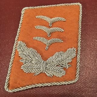 Wwii German Signals Captains Collar Tab