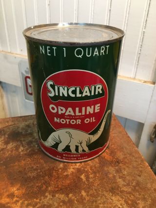Vintage Sinclair Opaline One Quart Oil Can