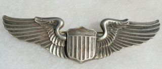 Usaaf Us Army Air Force Pilot Wings Full Size 3 Inches Pin Back Amcraft Maker