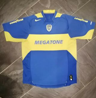 Vintage Boca Juniors Nike Home Football Shirt 2005 Adults Medium