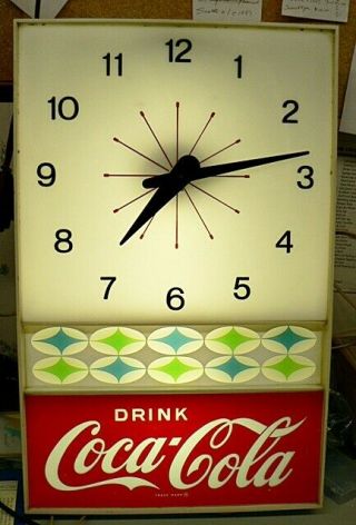 Vintage Coca Cola Lighted Wall Clock