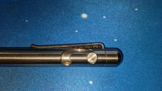 Tactile Turn Slider Titanium and Damascus Steel KICKSTARTER Fisher Space Pen 2