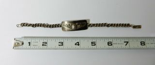 Wwii Us Pilot Amco Sterling Silver Wings Flight Military Bracelet