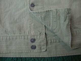 WWII US ARMY Cotton HBT Herringbone Twill Combat Shirt Jacket 13 Star Buttons 3