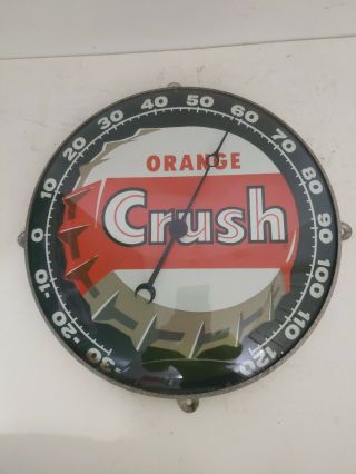 Pam Orange Crush Soda Advertising Thermometer Sign