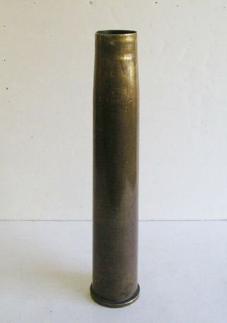 Vintage World War 2 Military 40mm Brass Shell Casing Trench Art