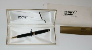 Mont Blanc Meisterstuck Black With Gold Mechanical Pencil - In Orig.  Box -