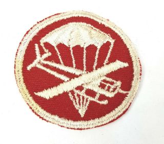 Wwii Us Army Airborne / Glider Artillery Red Officers Cap Patch