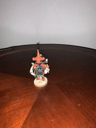Authentic Vintage Miniature Hopi Kachina Doll " Mudhead " Signed