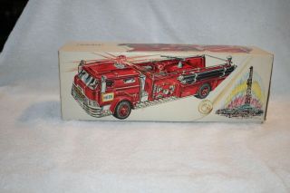1970 Hess Toy Fire Truck With All Inserts And Battery Card 2