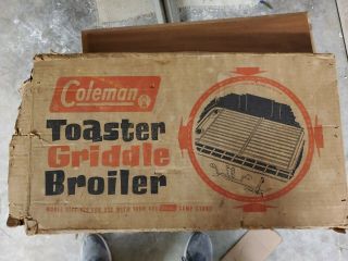 Vintage Coleman Toaster Griddle Broiler Model 5140 For Use With 425 Stoves
