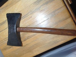 Antique Vintage Primitive Double Bit Stone Mason Tool Rock Axe Hammer 6 1/2 Lbs