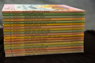 Mickeys Young Readers Library Complete Set 1 - 19 Hardcover 1990 Vintage