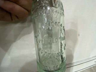 1905 - 1915 Straight Sided Light Green Pueblo Colorado Coca Cola Bottle Coke 4